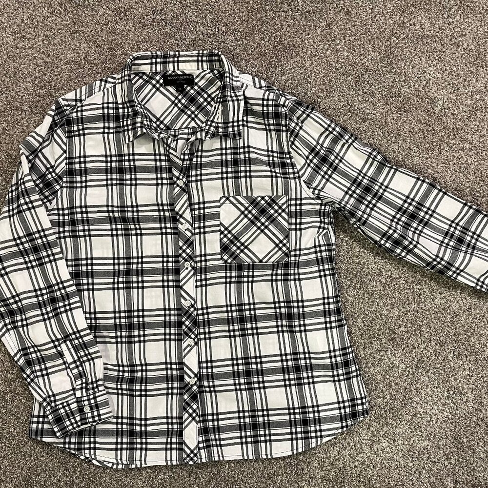 Black & White Plaid Flannel